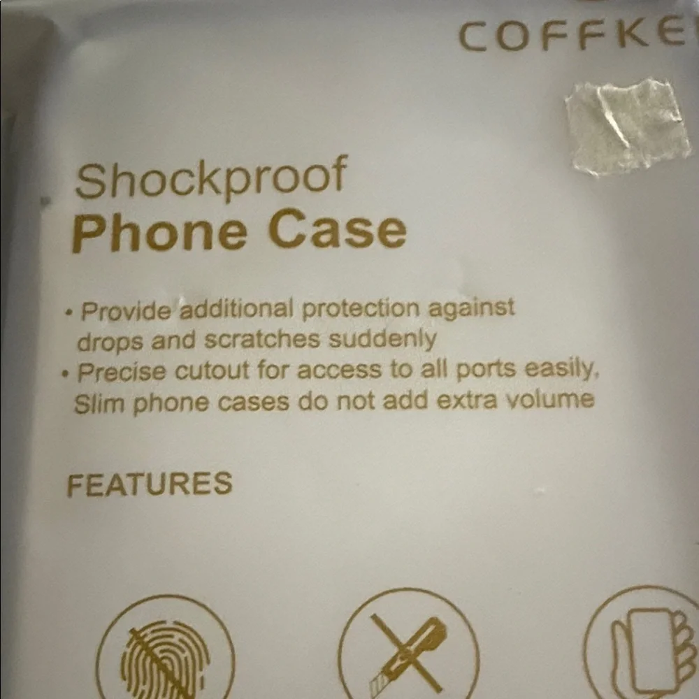 Coffker Purple Shockproof iPhone 14 Pro Max Case with Accessories